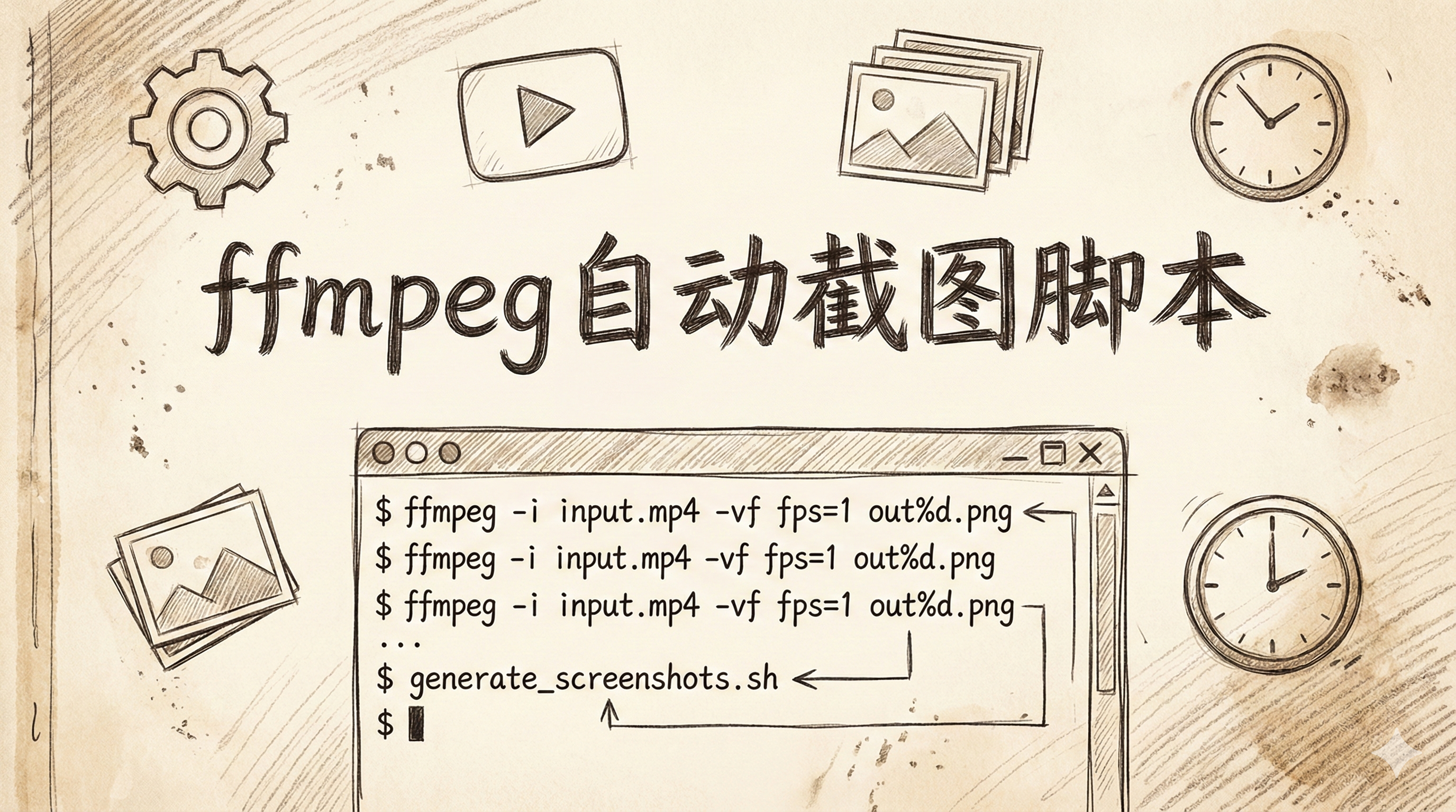 ffmpeg自动截图脚本